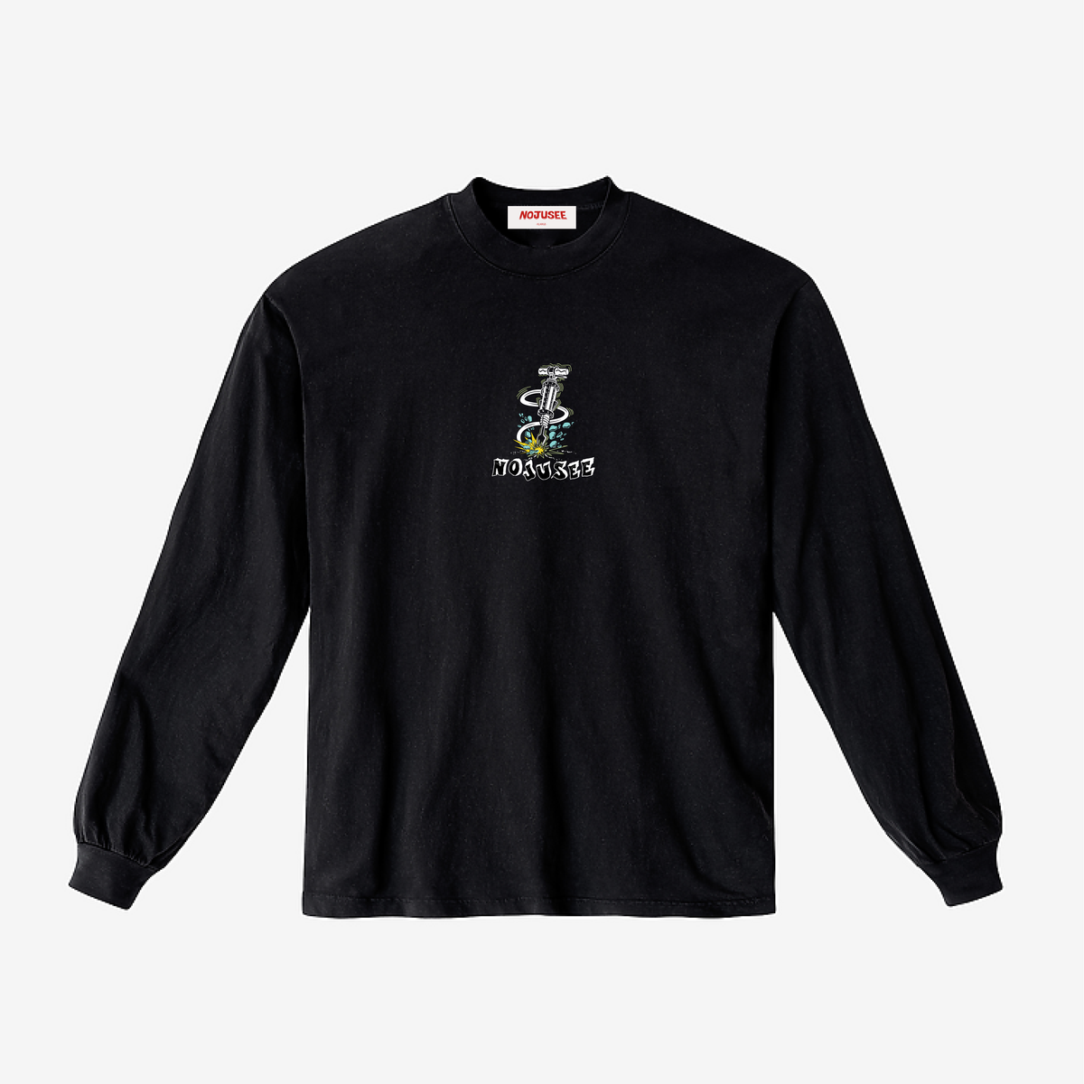 Hummer Garment dye L/S T-shirt BLACK – NOJUSEE