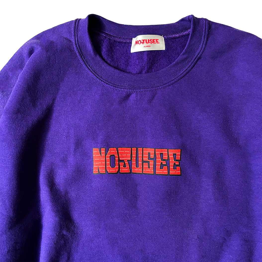 Brick logo crewneck sweat shirt – NOJUSEE Brick logo crewneck sweat shirt – NOJUSEE