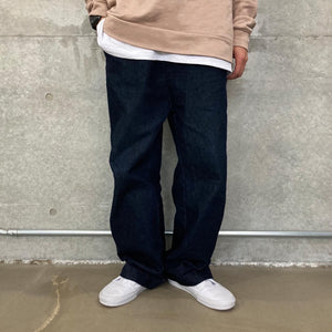 『Slacks denim pants』