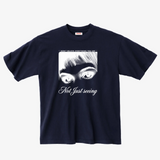 **DON'T BELIEVE EVERYTHING YOU SEE**  garment dyeT-shirt NAVY