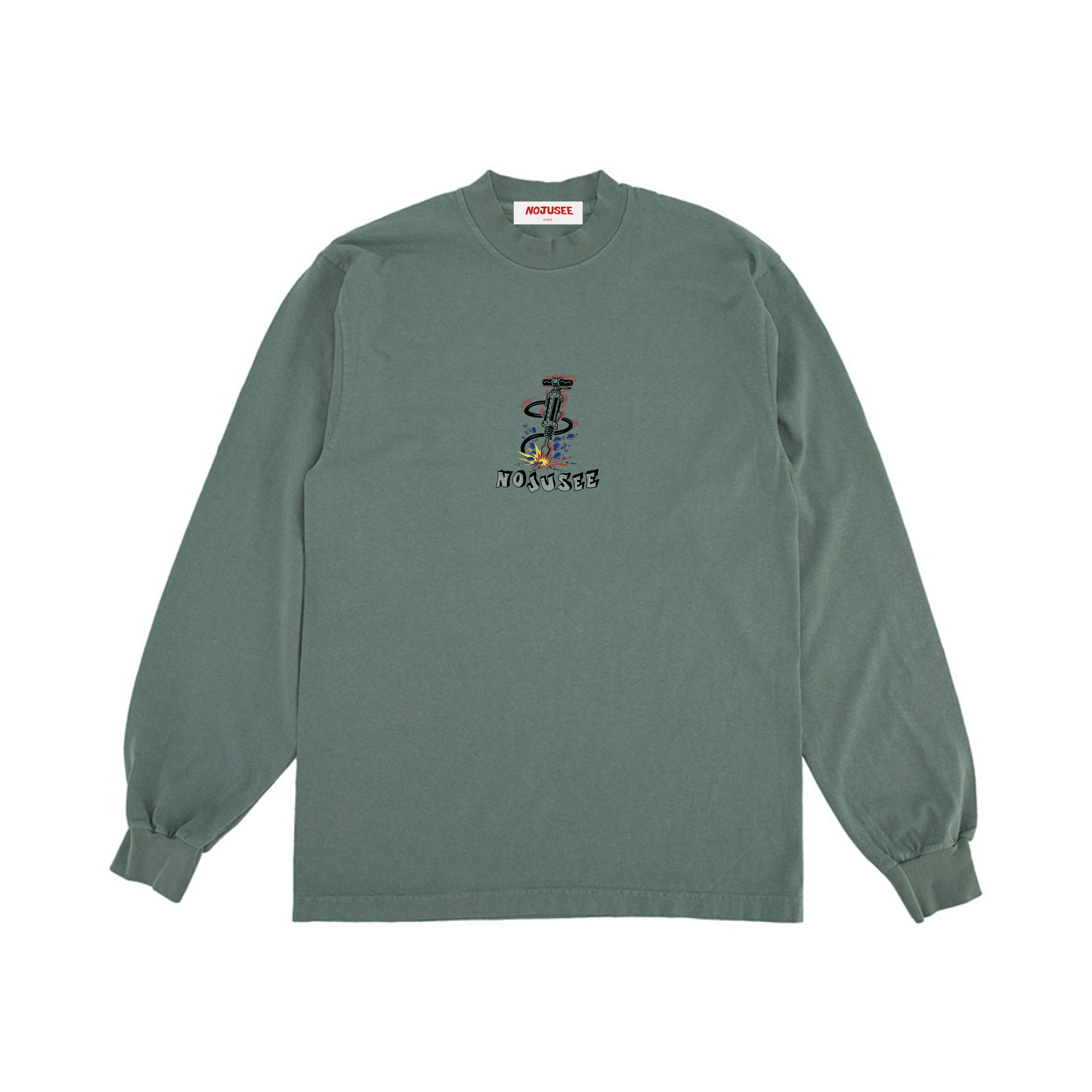 Hummer Garment dye L/S T-shirt ATLANTIC GREEN – NOJUSEE