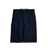 Slacks denim buggy short pants