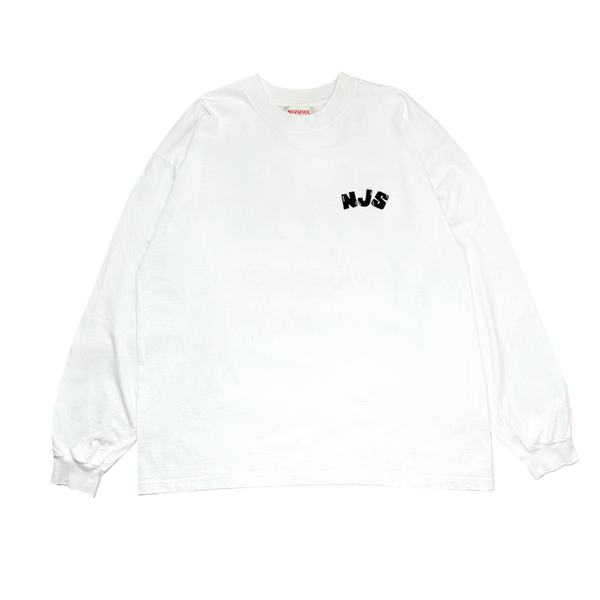 Dog balloon　Garment dye L/S T-shirt